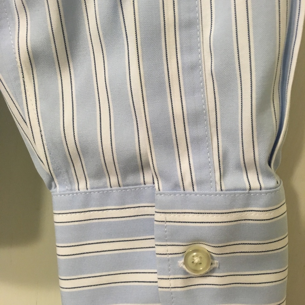 Lands' End Striped Oxford Shirt - Picture 4 of 4